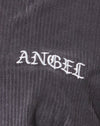 Charcoal grijs engel borduursel
