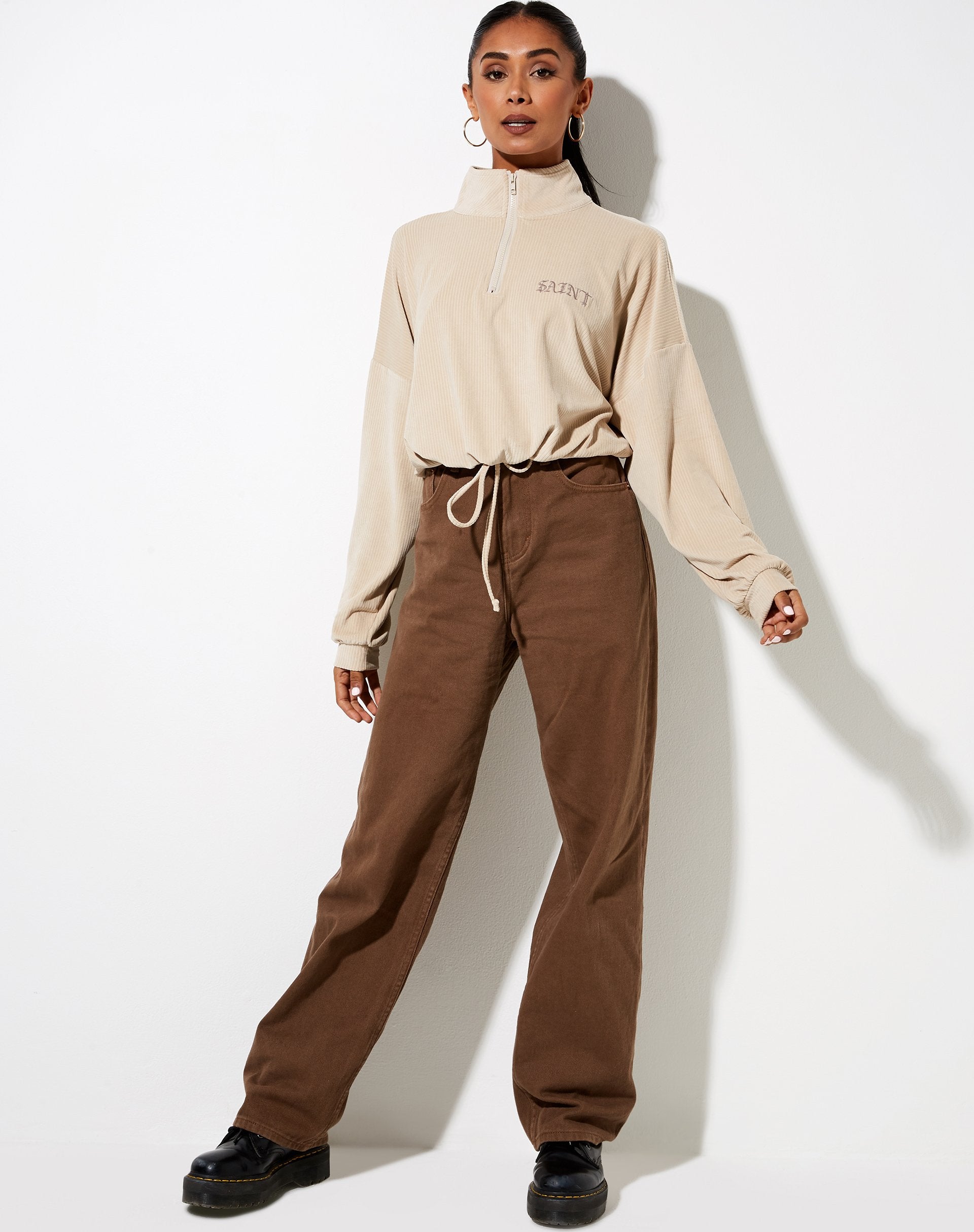 Afbeelding van Olini trui in neutraal beige Saint Embro