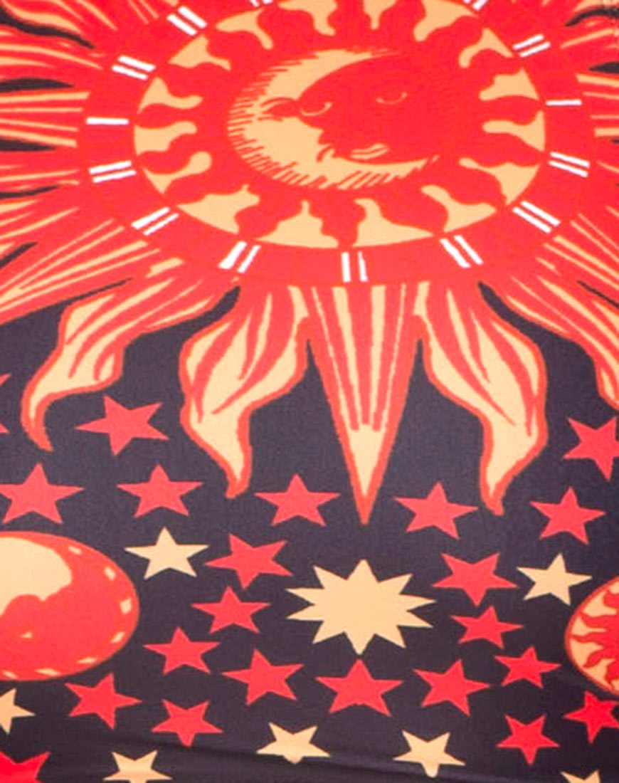 Afbeelding van On Point Bikinibroekje in Flaming Skies Zwart