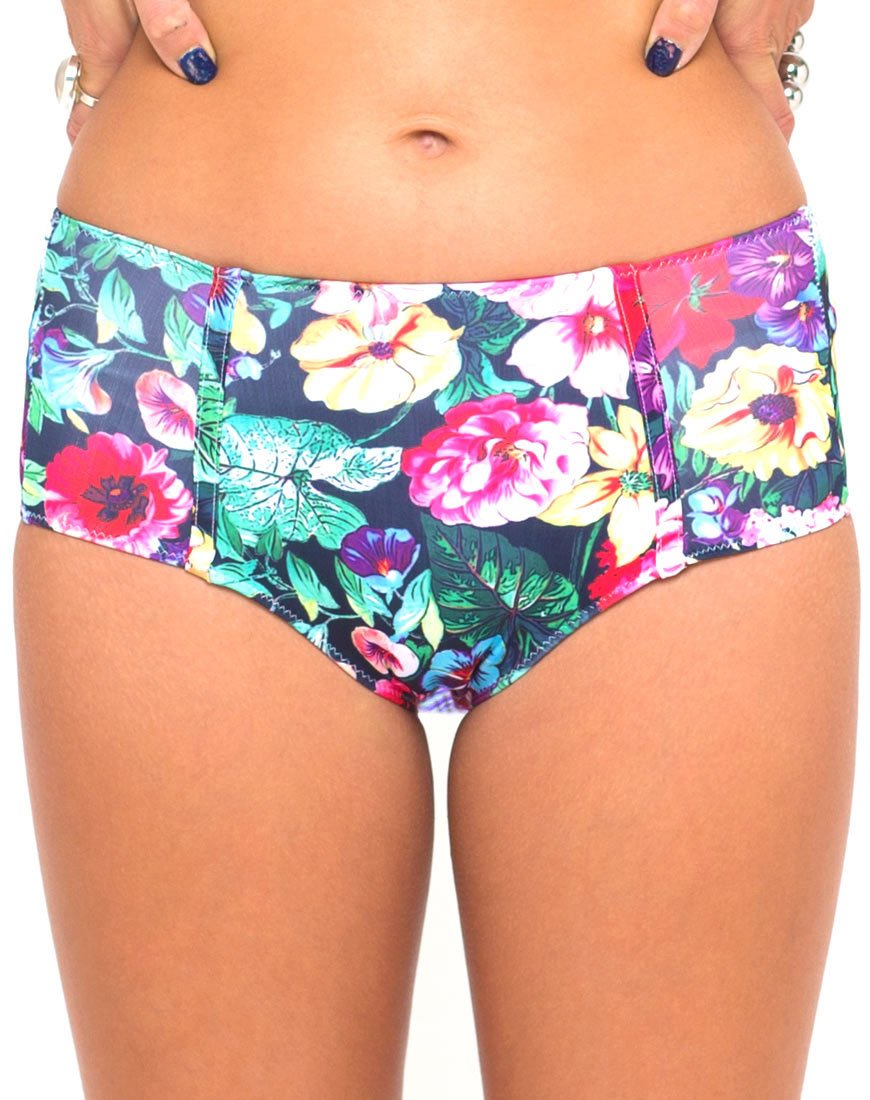 Bikinibroekje met lange lijn in Cottage Garden