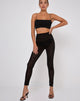 Afbeelding van Oria Legging in Croc Flock Zwart