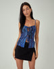 beeld van MOTEL X JACQUIE Rayu Top in Colour Bleed Blue