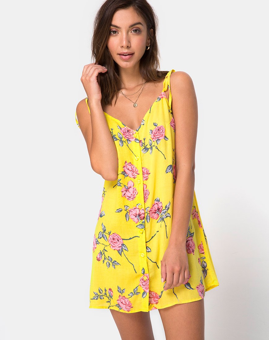 Osla Slip Jurk in Candy Rose Geel