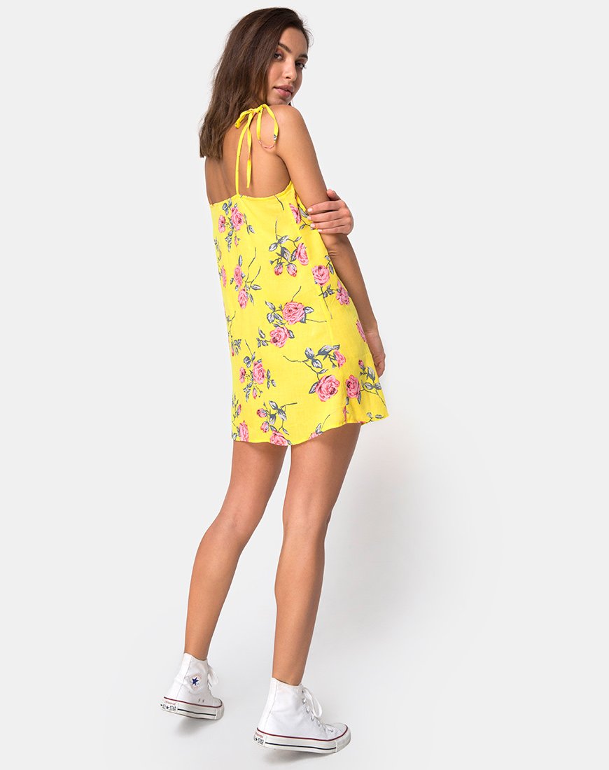 Afbeelding van Osla Slip Dress in Candy Rose Yellow