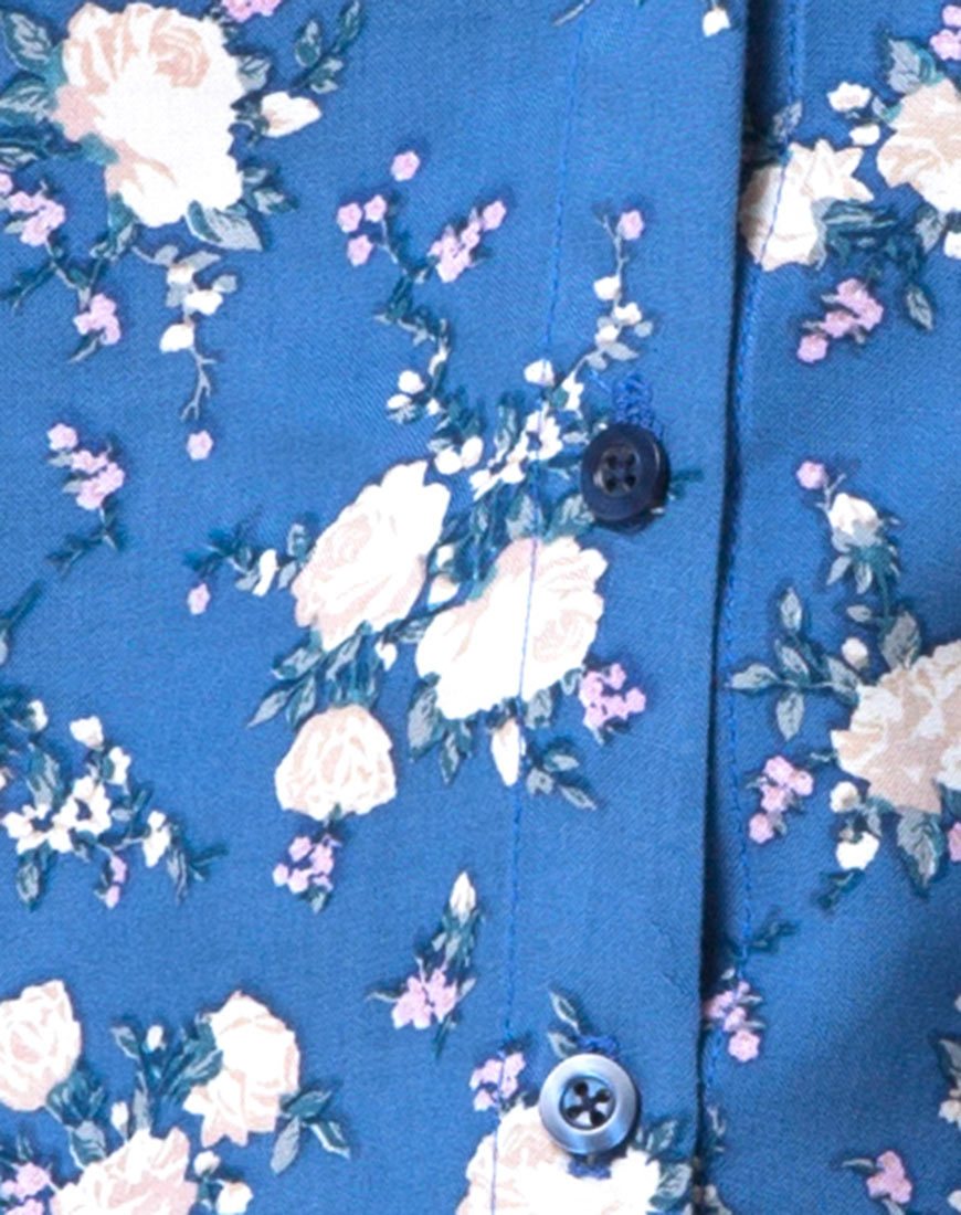Afbeelding van Osla Slip Dress in Soheila Floral Blue