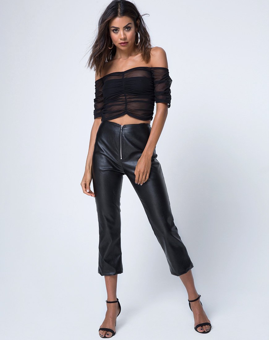 Afbeelding van Osta Off The Shoulder Top in Zwart