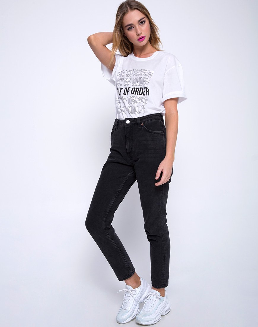 Afbeelding van Oversize Basic Tee in Out of Order Wit