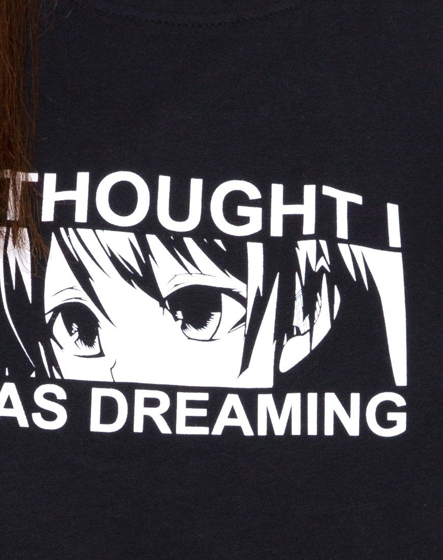 Afbeelding van Oversized Basic Tee in I thought I was dreaming Black van Motel