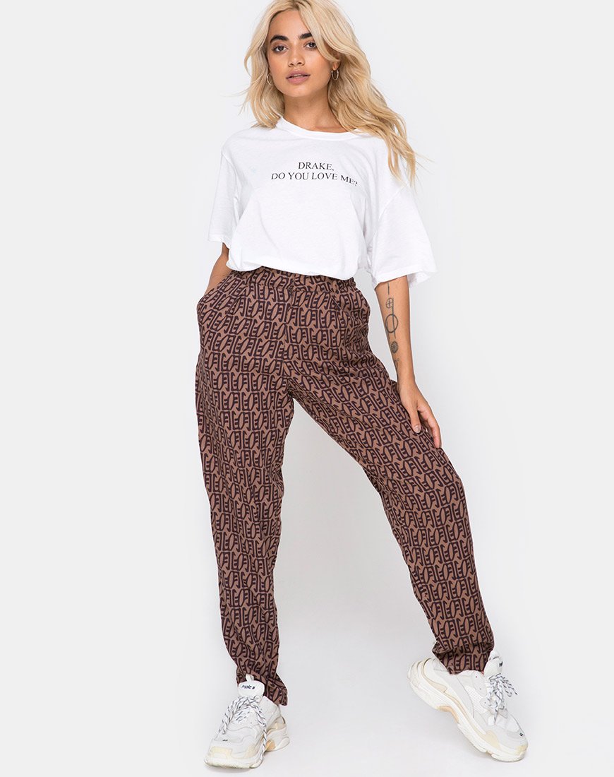 Afbeelding van Oversize Basic T-shirt in Wit Drake Do You Love Me