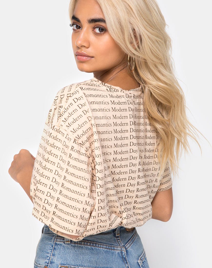 Afbeelding van Oversize Basic Tee in Modern Day Romantic