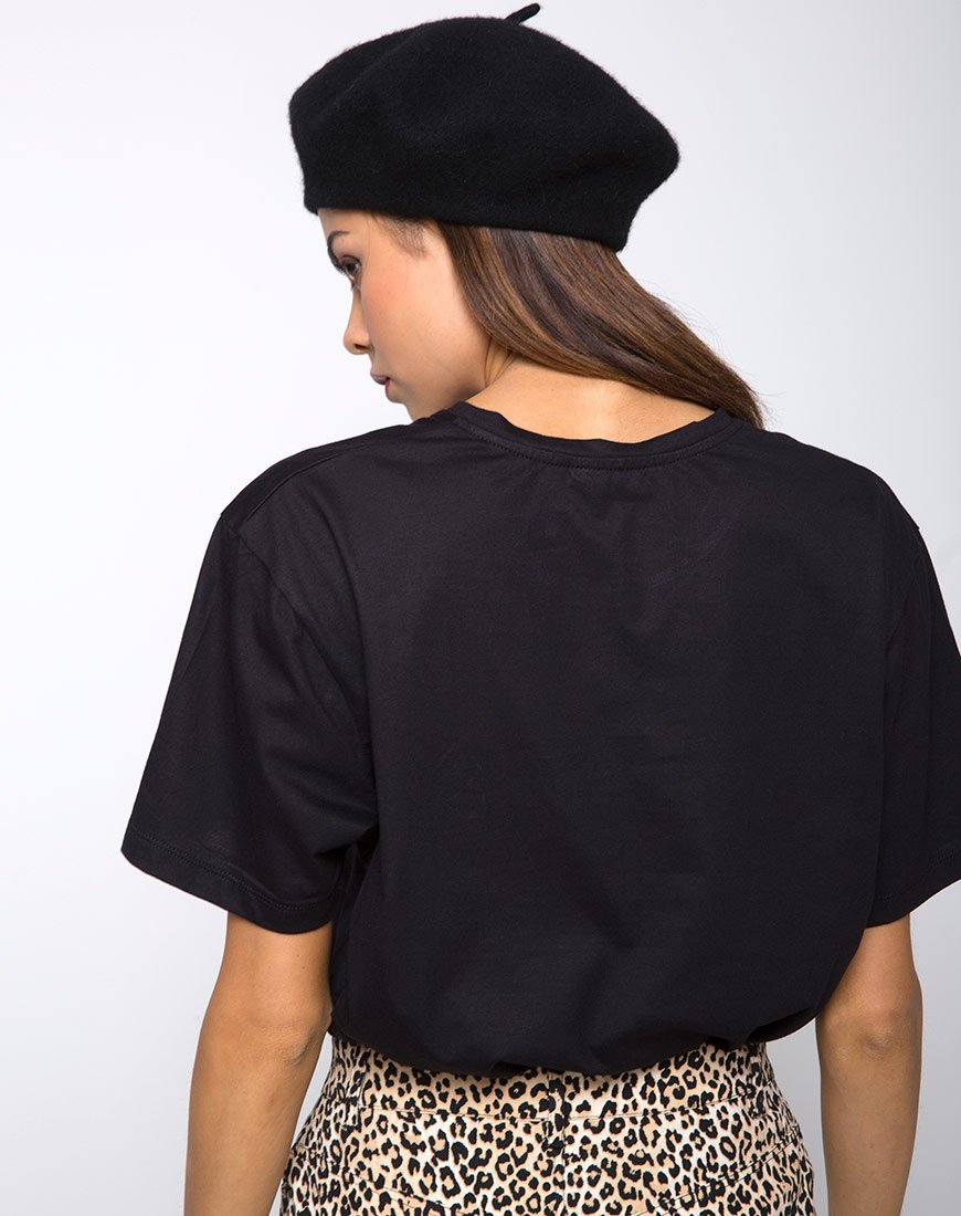 Afbeelding van Oversize Basic T-shirt in Rebel Girls Black