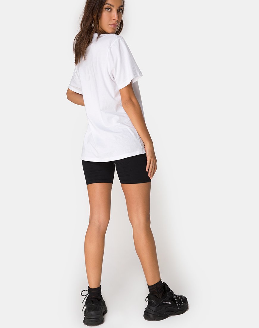 Afbeelding van Oversize Basic T-shirt in Wit met Dansende Drake