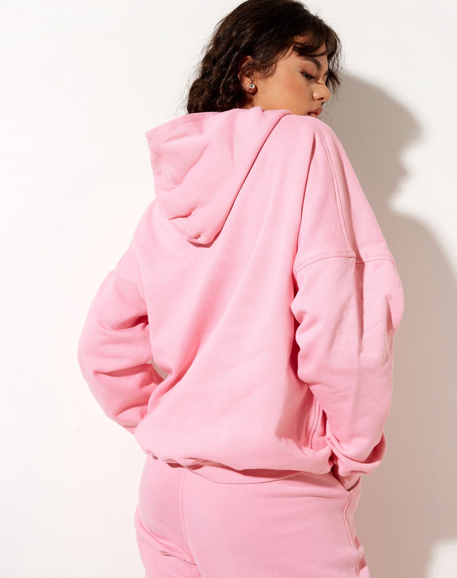 Afbeelding van Oversize Hoodie in Pioenroze Nothing Personal