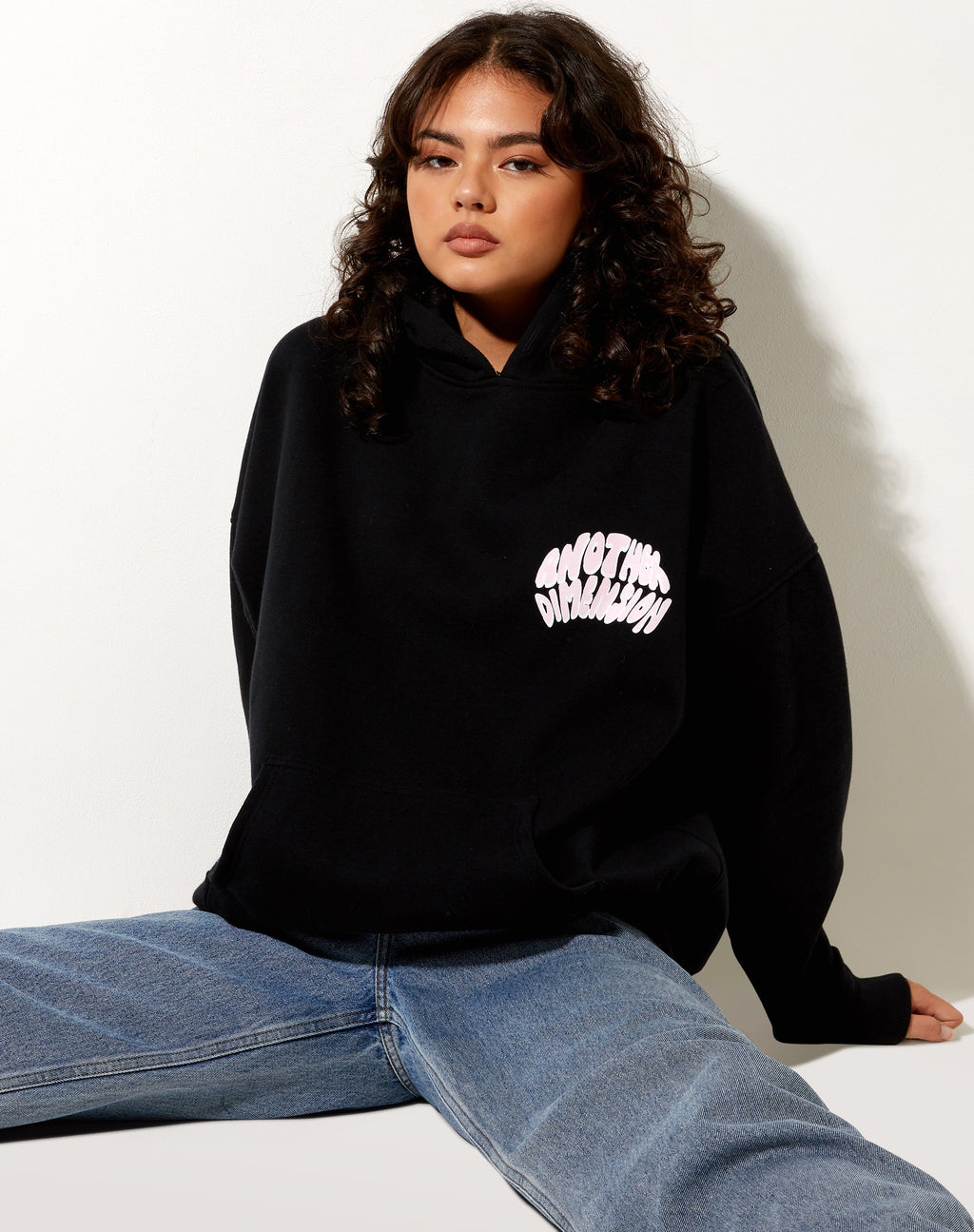 Oversized Hoodie in Zwart