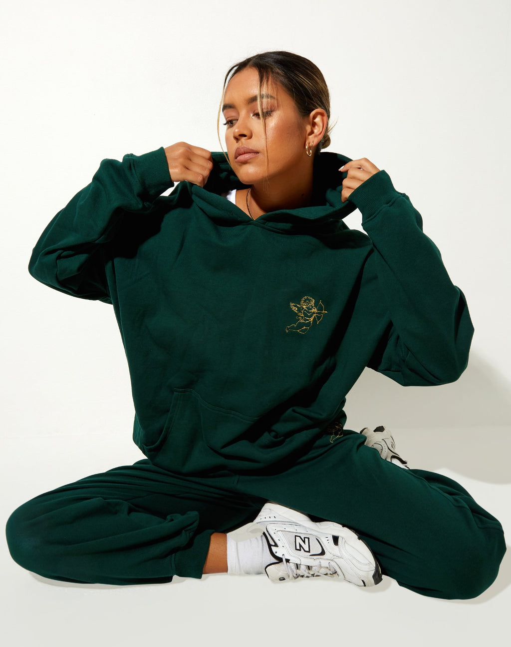 Oversized Hoodie in Flesgroen Cupido Embro