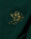 Cupido borduurwerk in groen