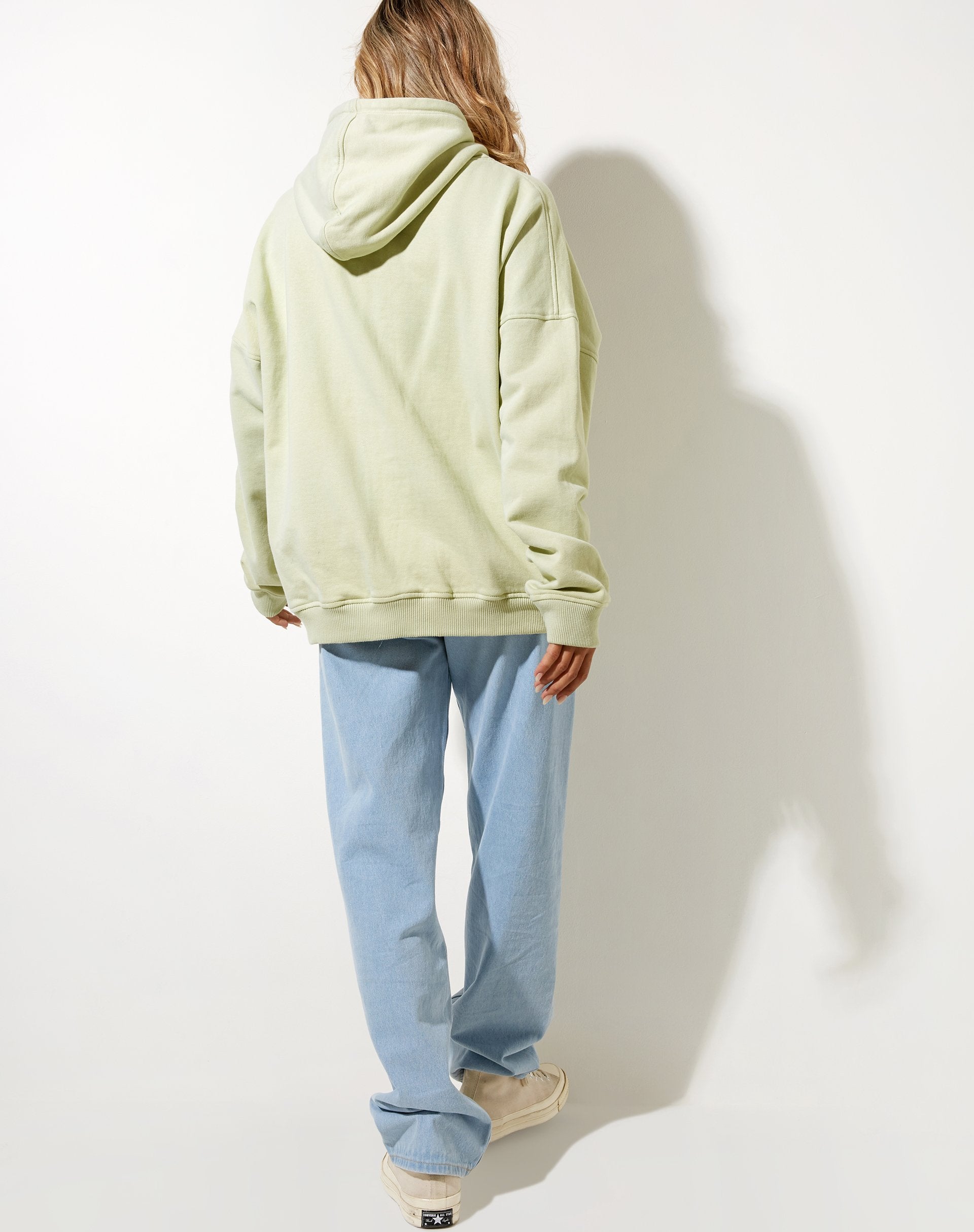 Afbeelding van Oversize Hoodie in Green Graffiti Magic Embro