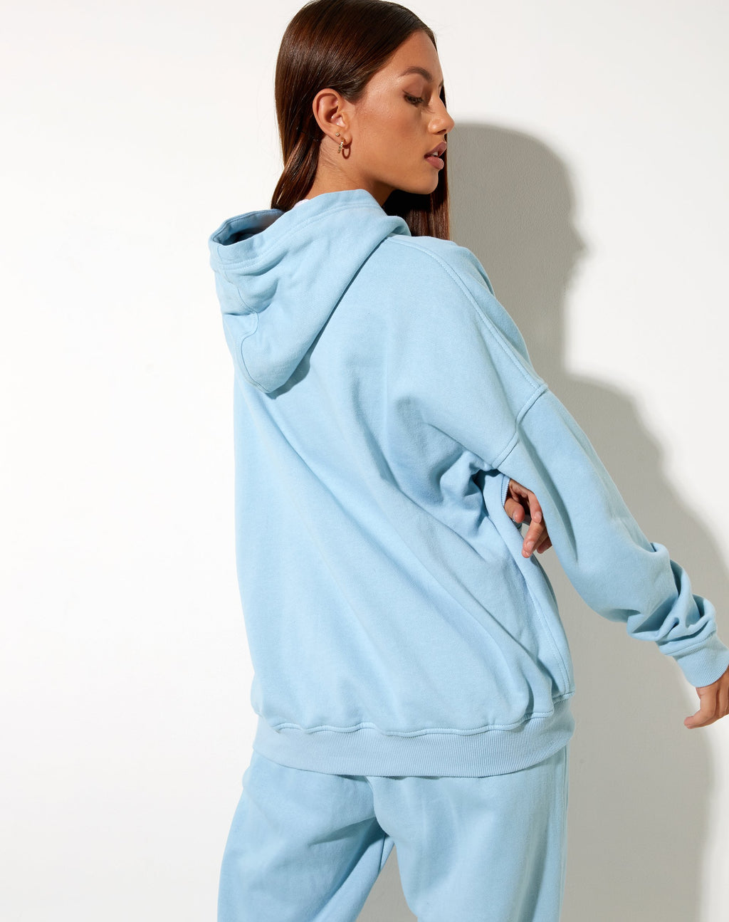 Hoodie oversized in Nantucket Blue Motel Beach Club