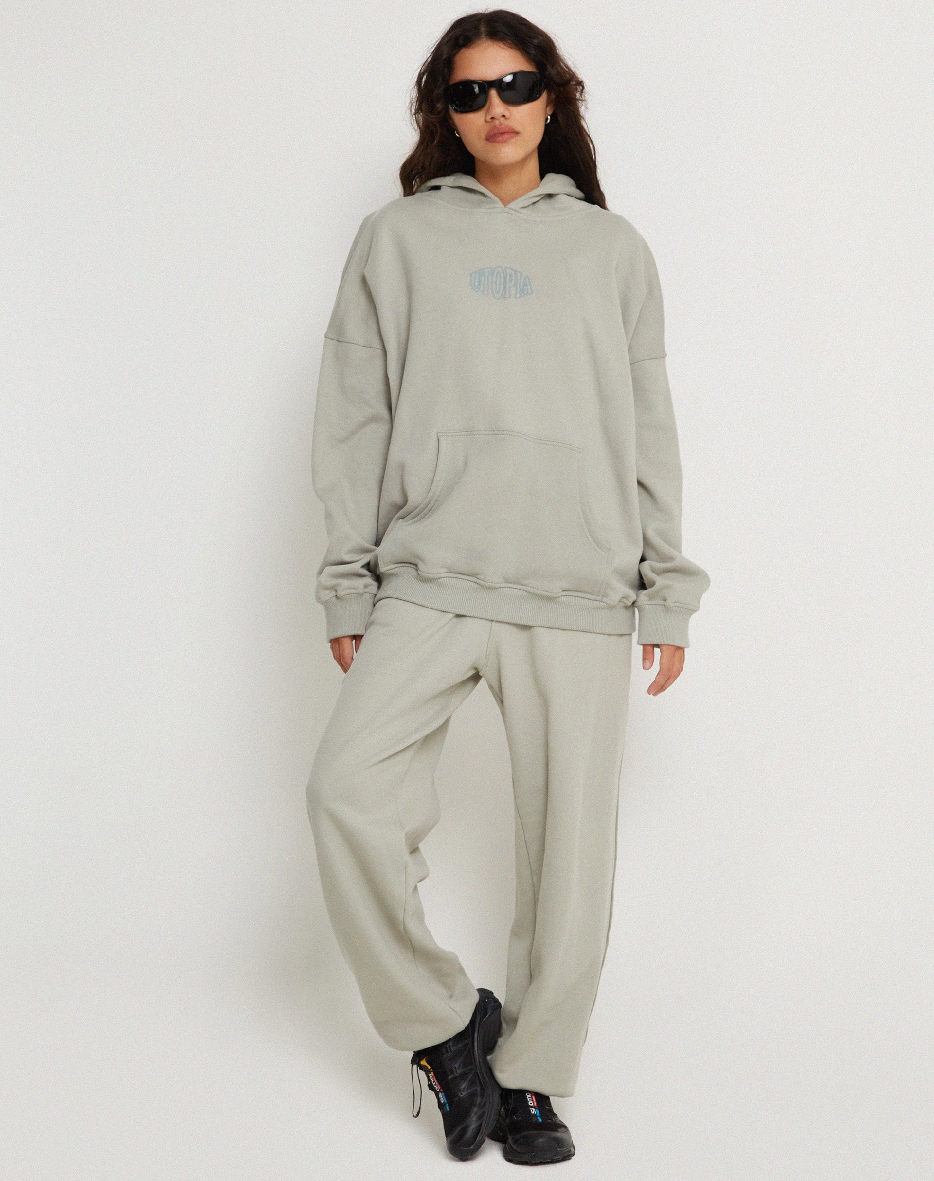 Afbeelding van Oversize Hoodie in Surf Blue Utopia