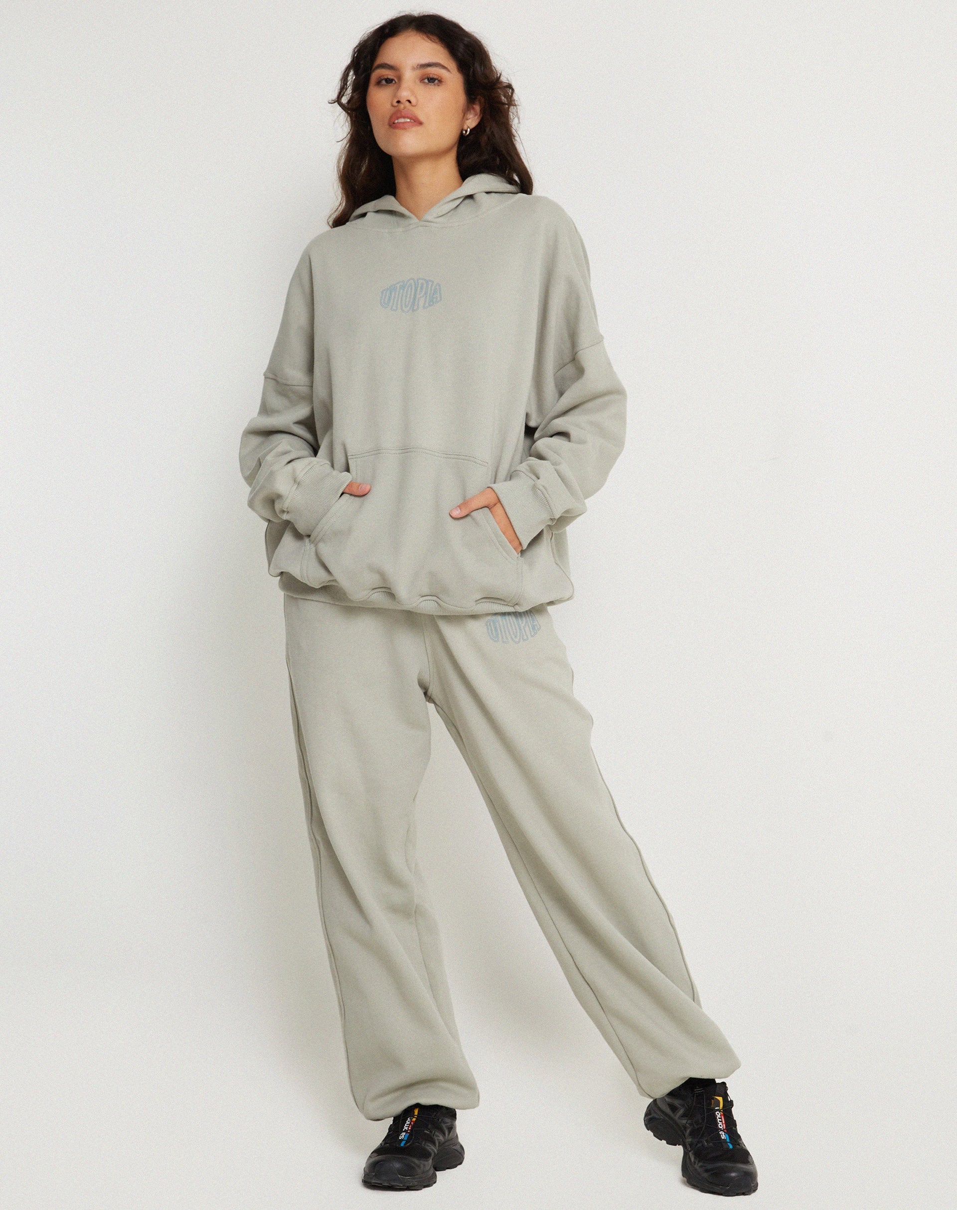 Afbeelding van Oversize Hoodie in Surf Blue Utopia