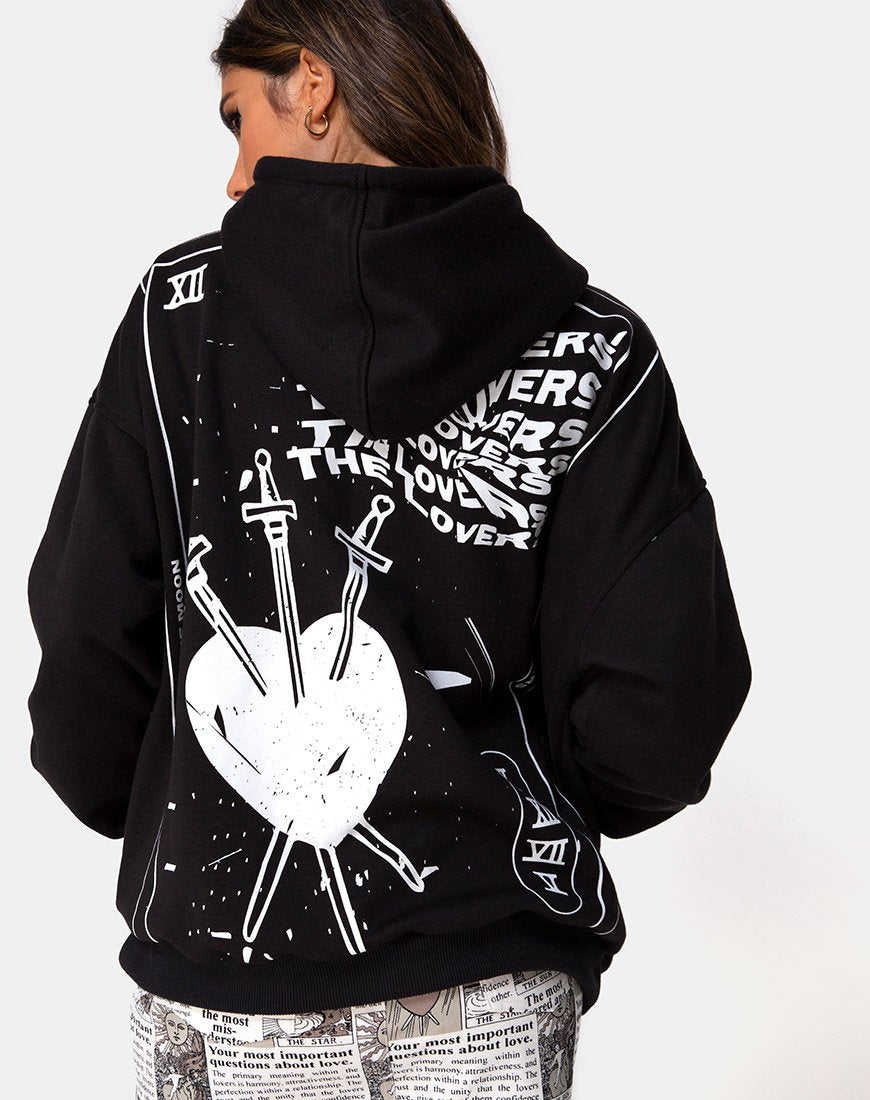 Oversized Hoody in De zon, minnaar en ziel
