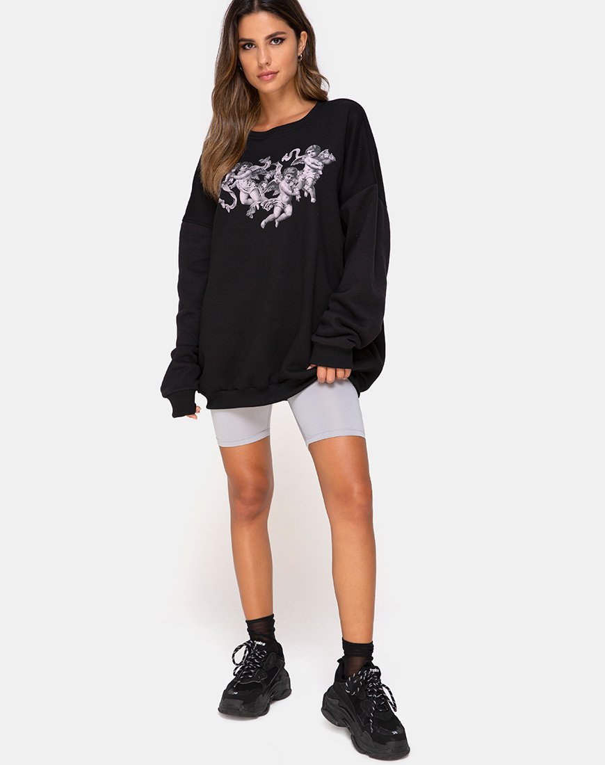 Afbeelding van Sweatshirt in zwart Cherubijn