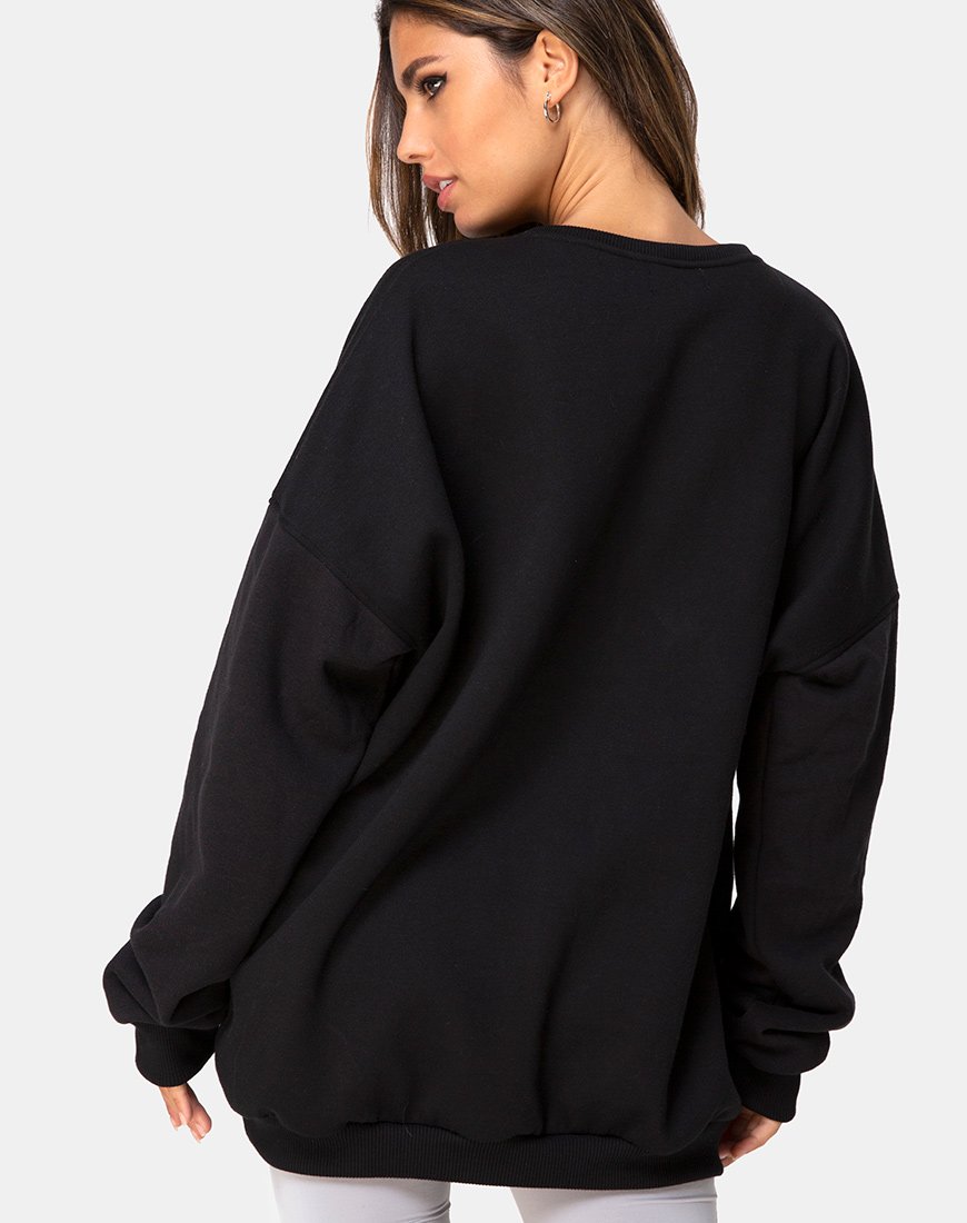 Afbeelding van Sweatshirt in zwart Cherubijn