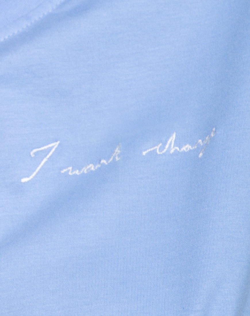 Afbeelding van Oversize Basic T-shirt in I want Change