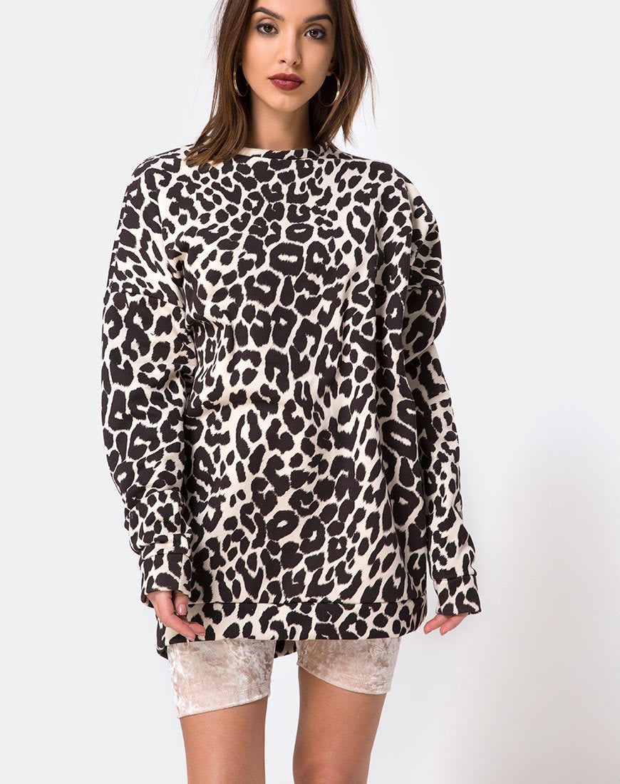 Sweatshirt in oversized Jaguar