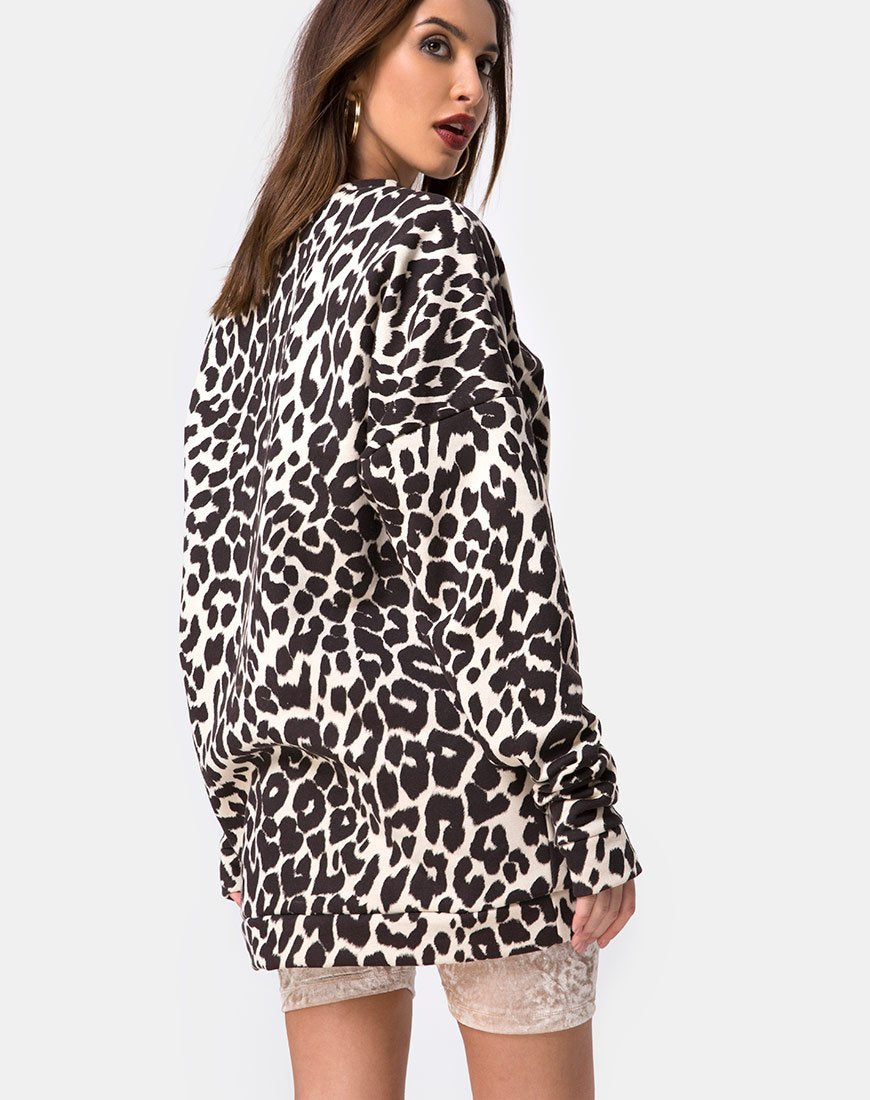 Sweatshirt in oversized Jaguar