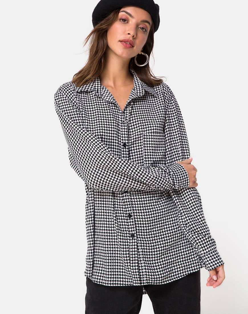 Afbeelding van Oxford overhemd in Dogtooth