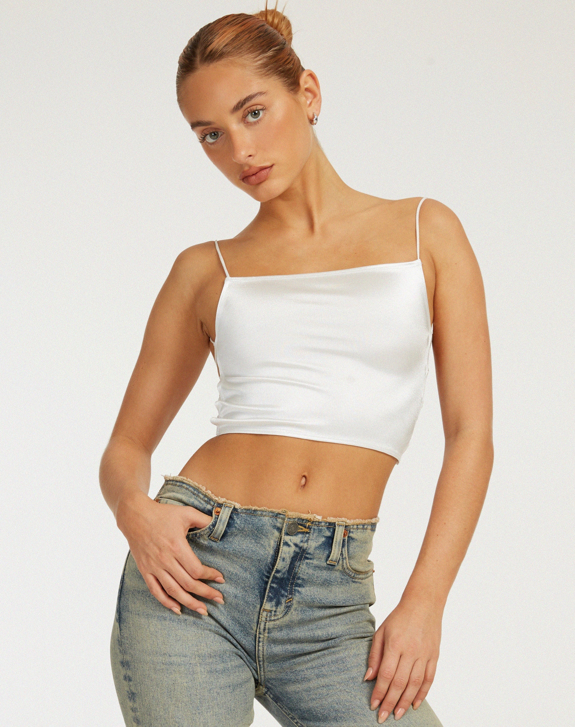 Afbeelding van Ozka Crop Top in Ivoor