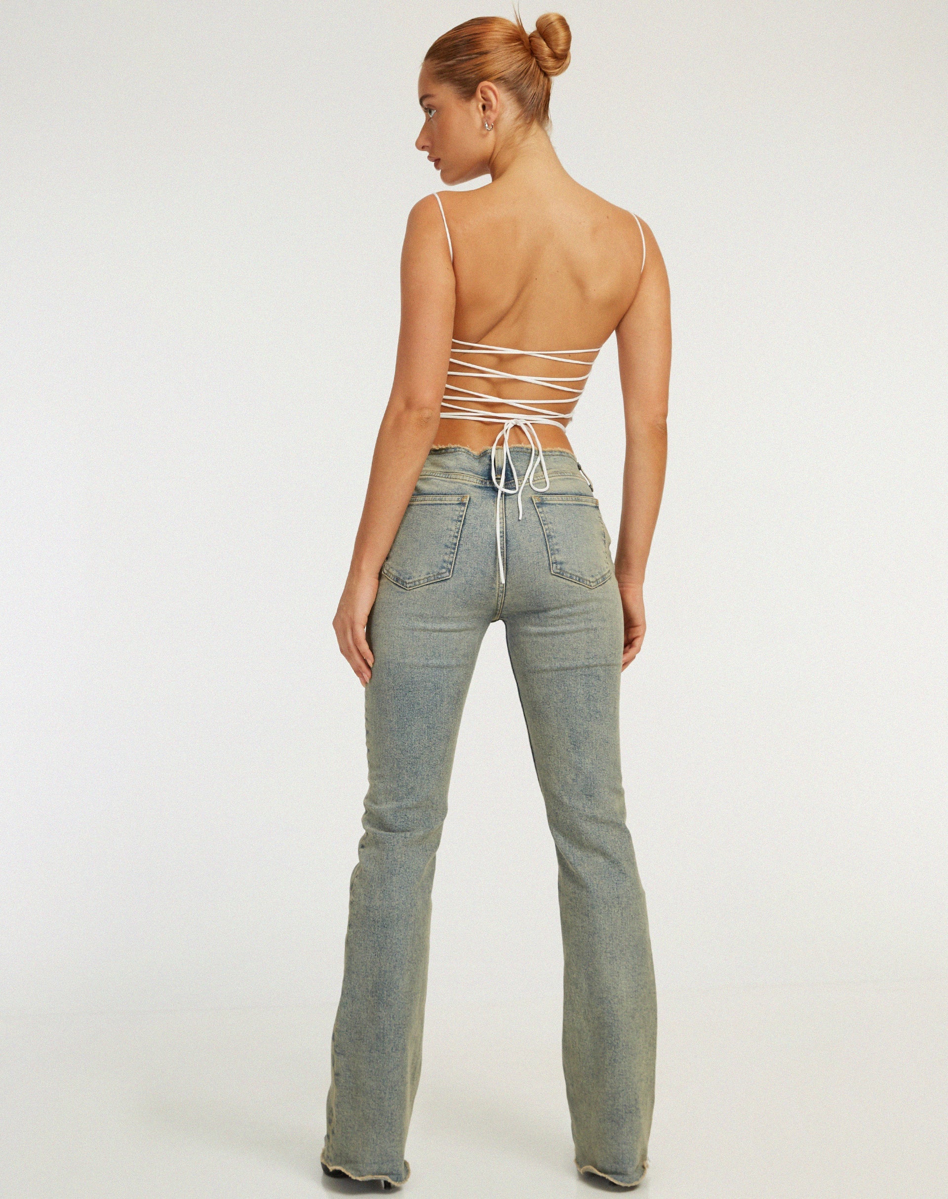 Afbeelding van Ozka Crop Top in Ivoor