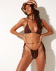 Afbeelding van PAMI BIKINI TOP DARK BROWN 34