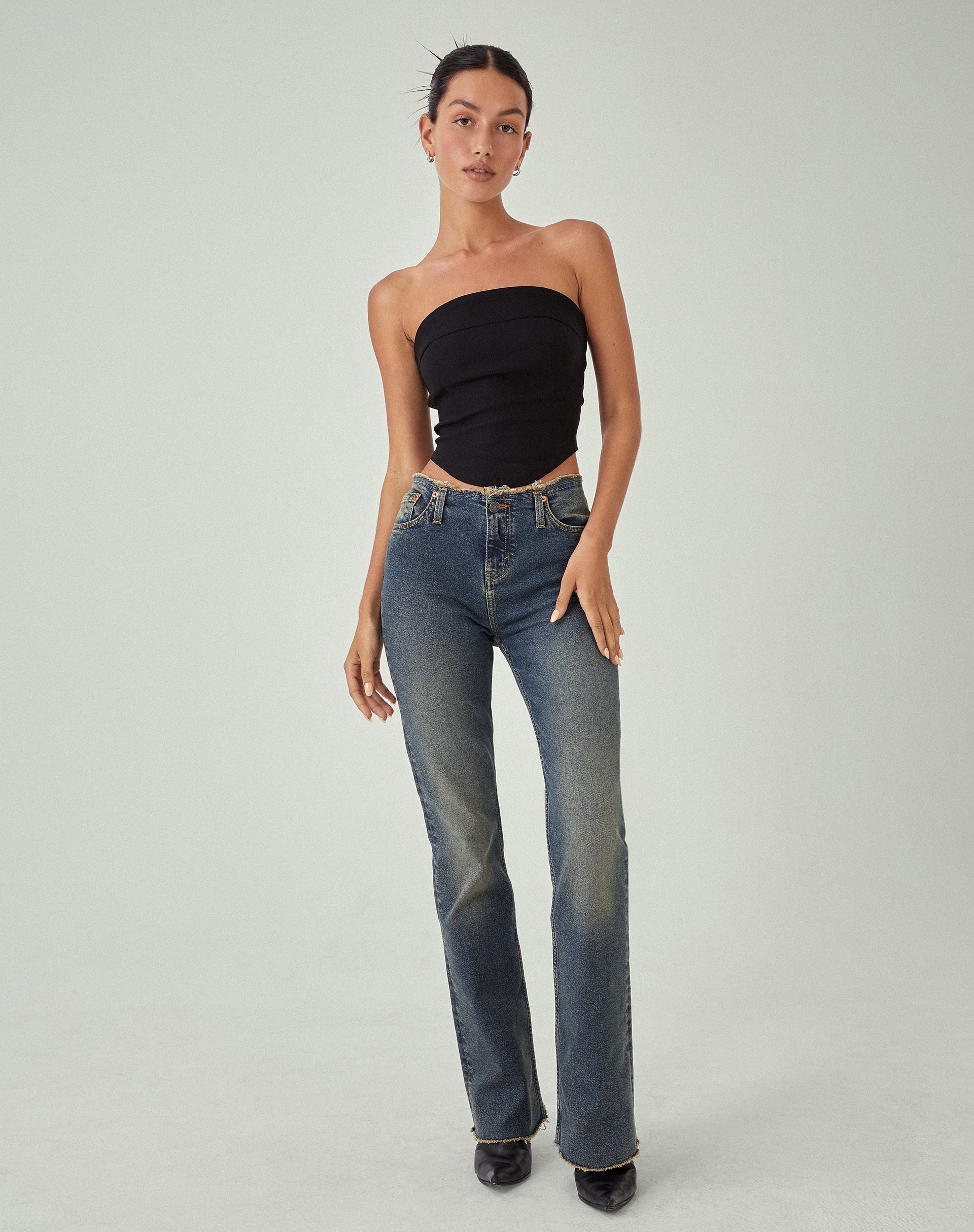 beeld van MOTEL X JACQUIE Panilka Bandeau Top in zwart