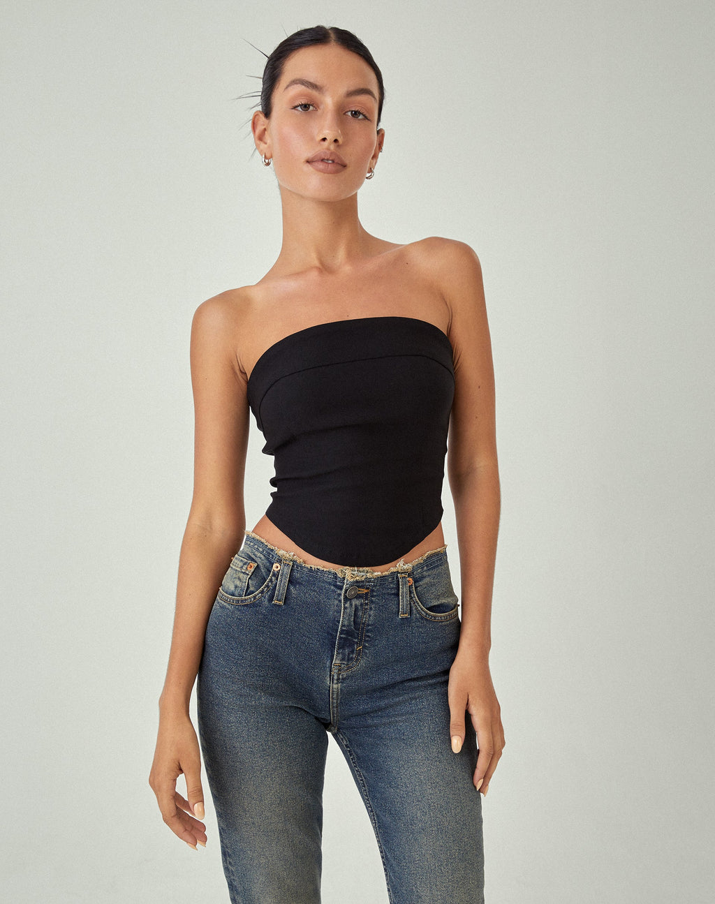 Panilka Bandeau Top in Zwart