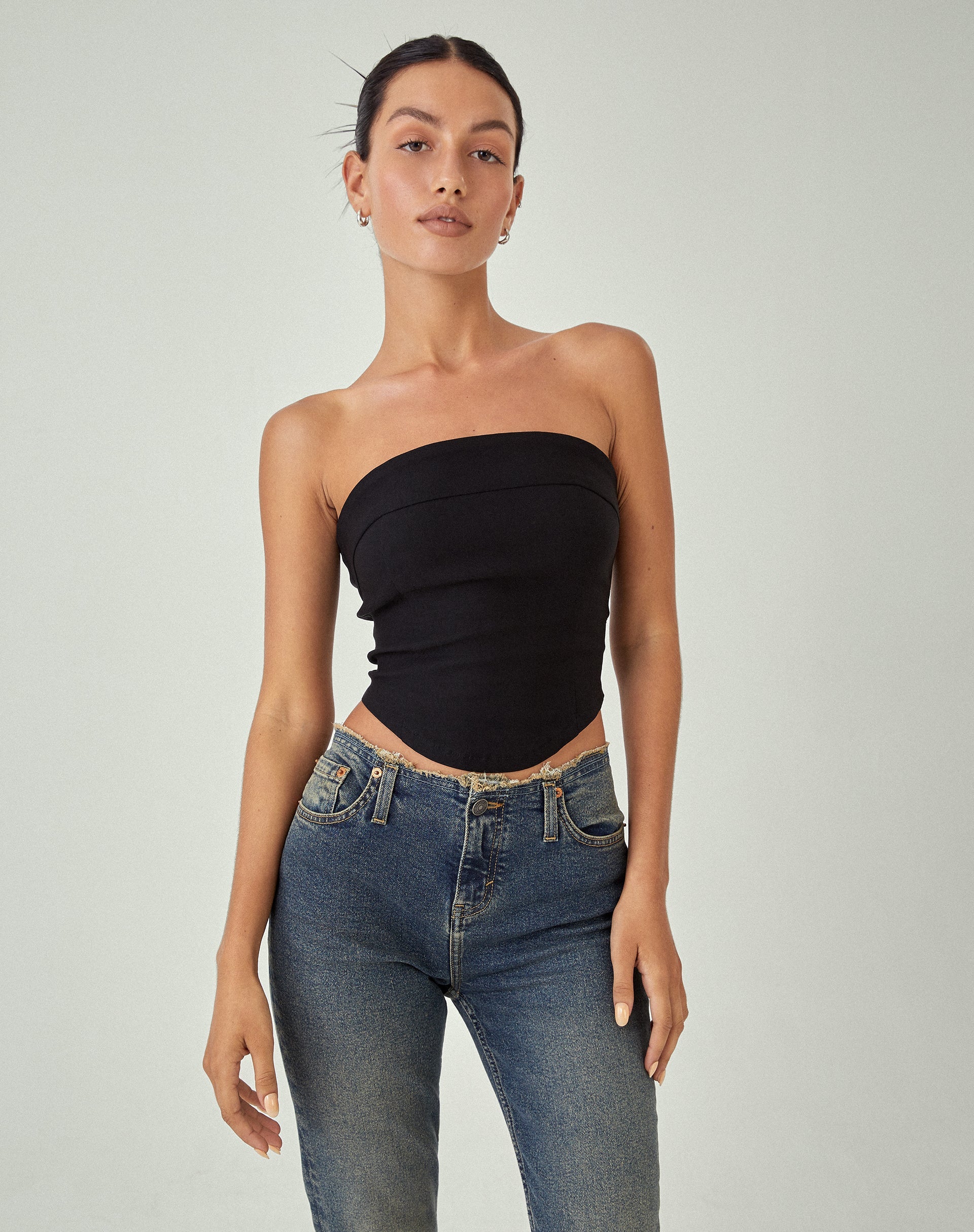 beeld van MOTEL X JACQUIE Panilka Bandeau Top in zwart