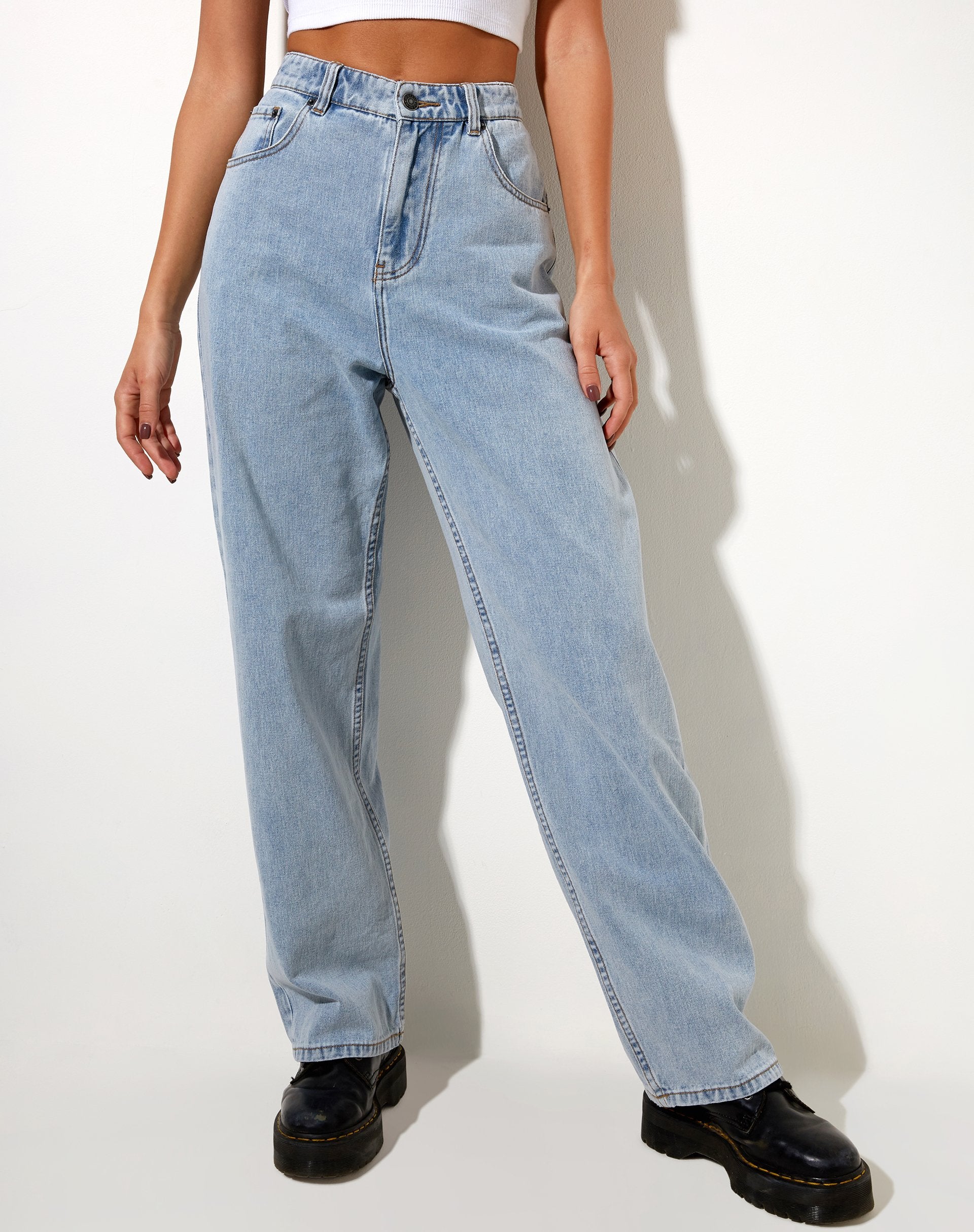 Afbeelding van Bum Rips Parallel Jean in Tonal Light Wash