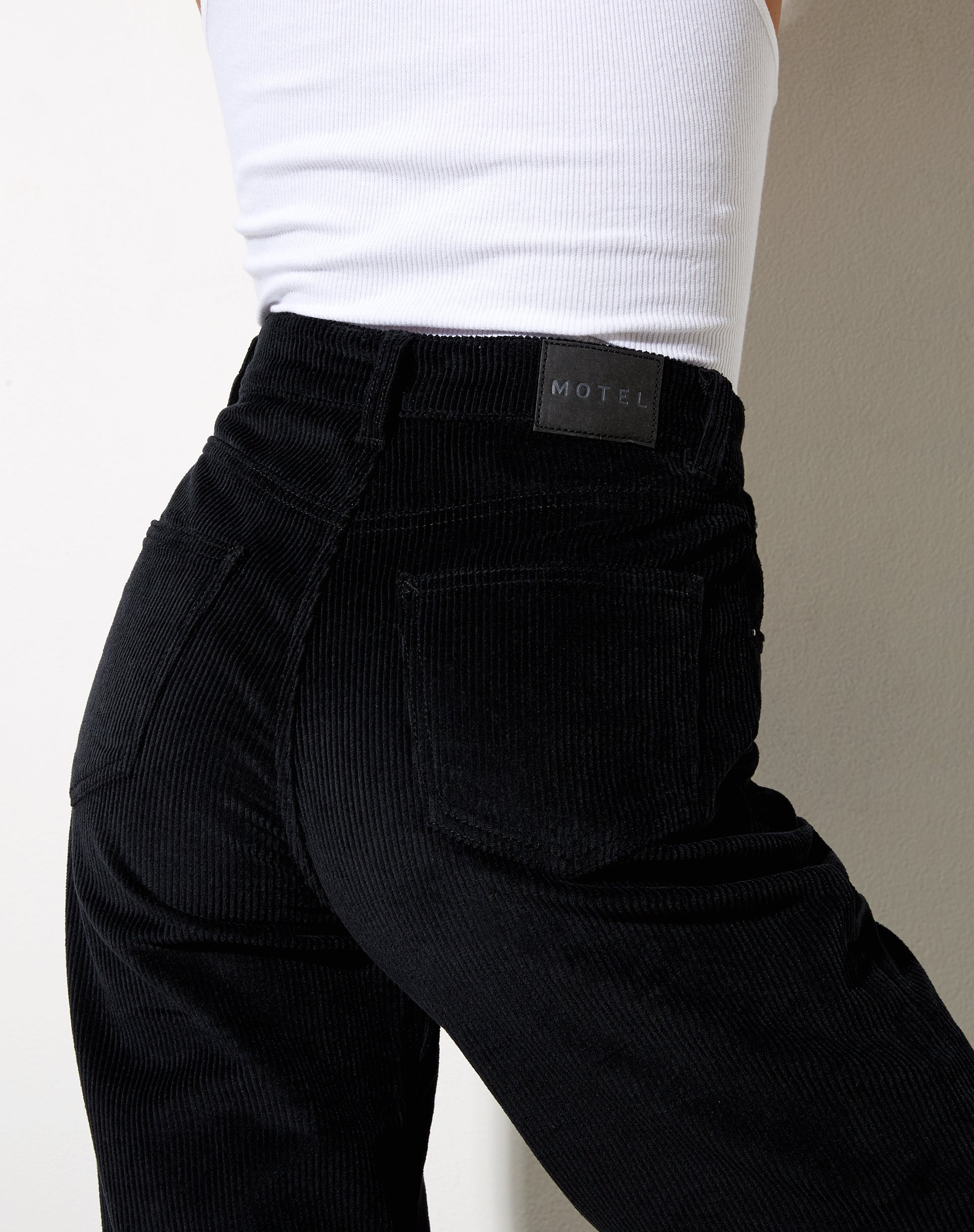 Afbeelding van Parallel Jeans in Koord Zwart