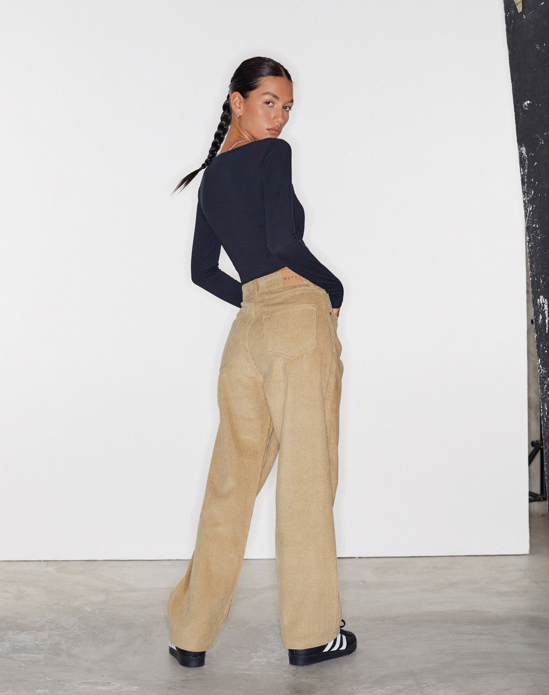 Afbeelding van Parallel Jean in Cord Sand
