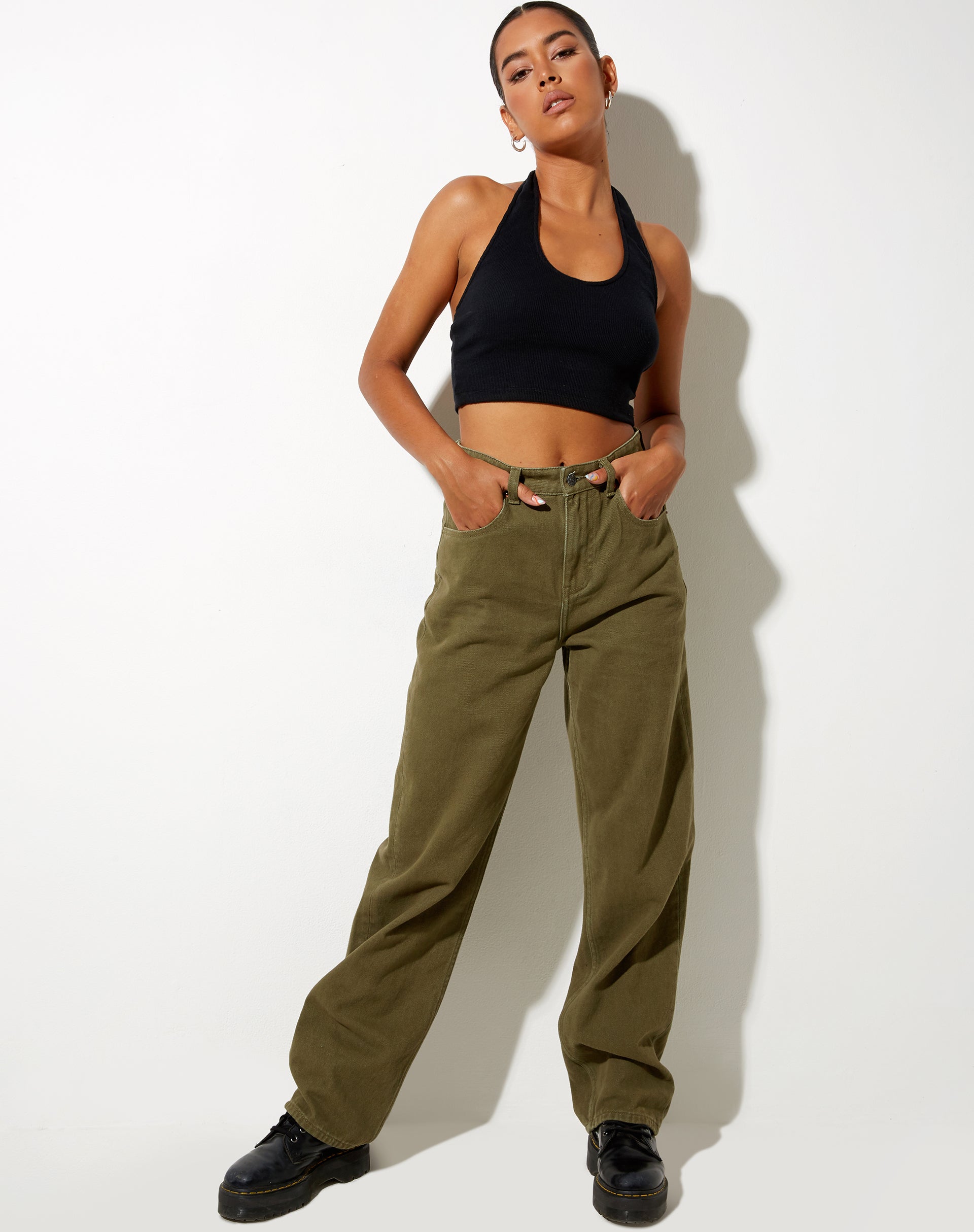 Afbeelding van Parallel Jeans in Khaki Green