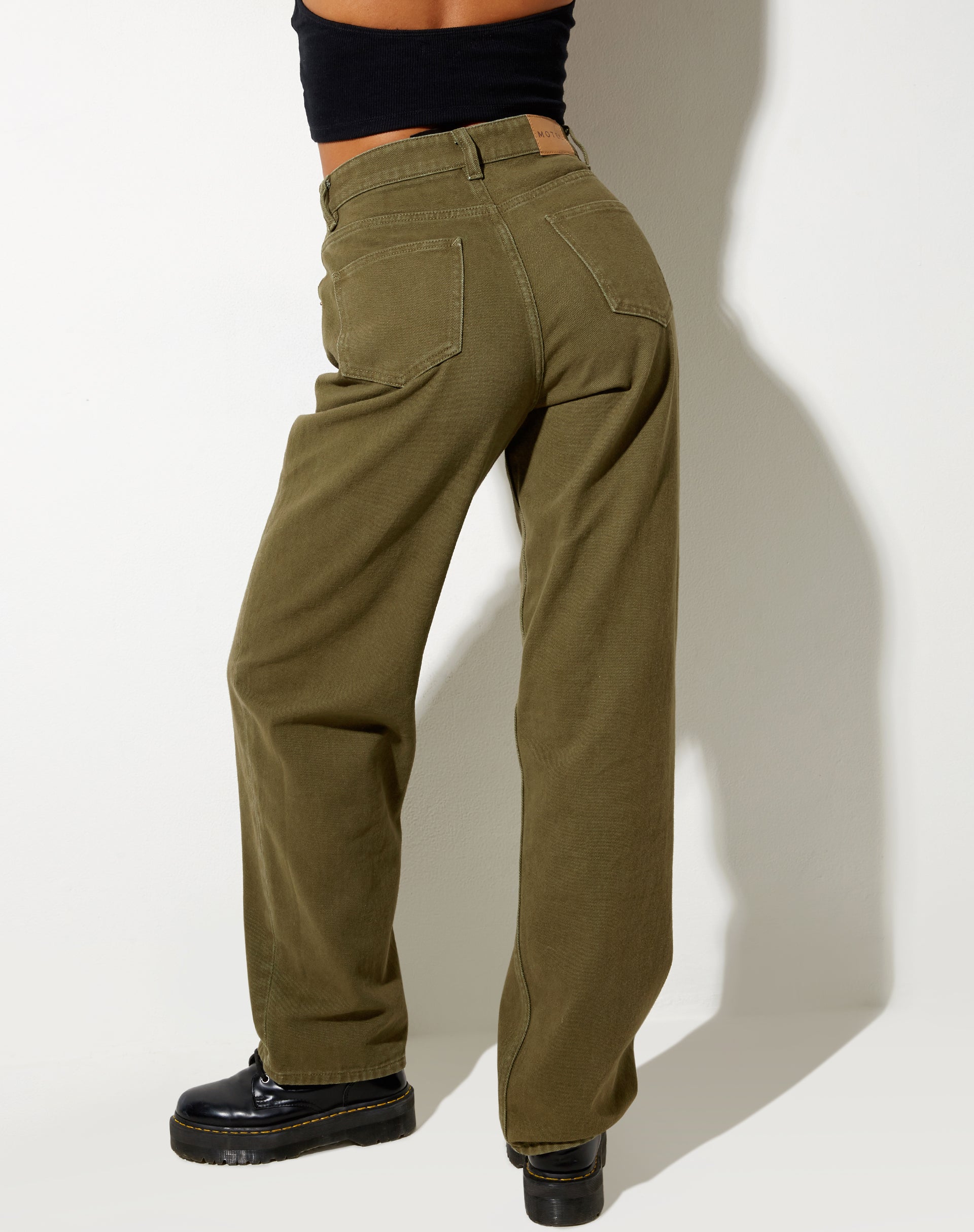 Afbeelding van Parallel Jeans in Khaki Green