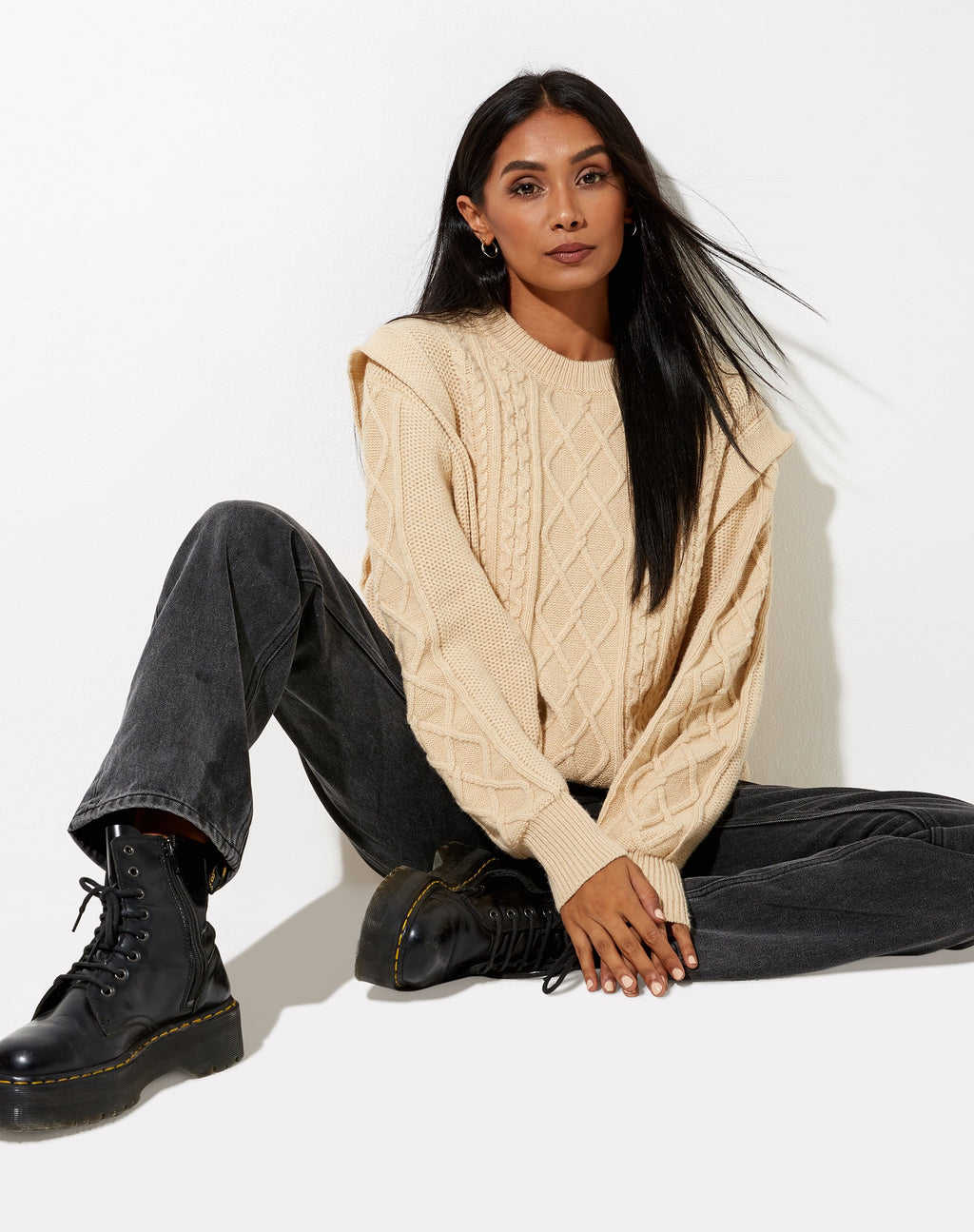 Parsha trui in natuurlijk beige
