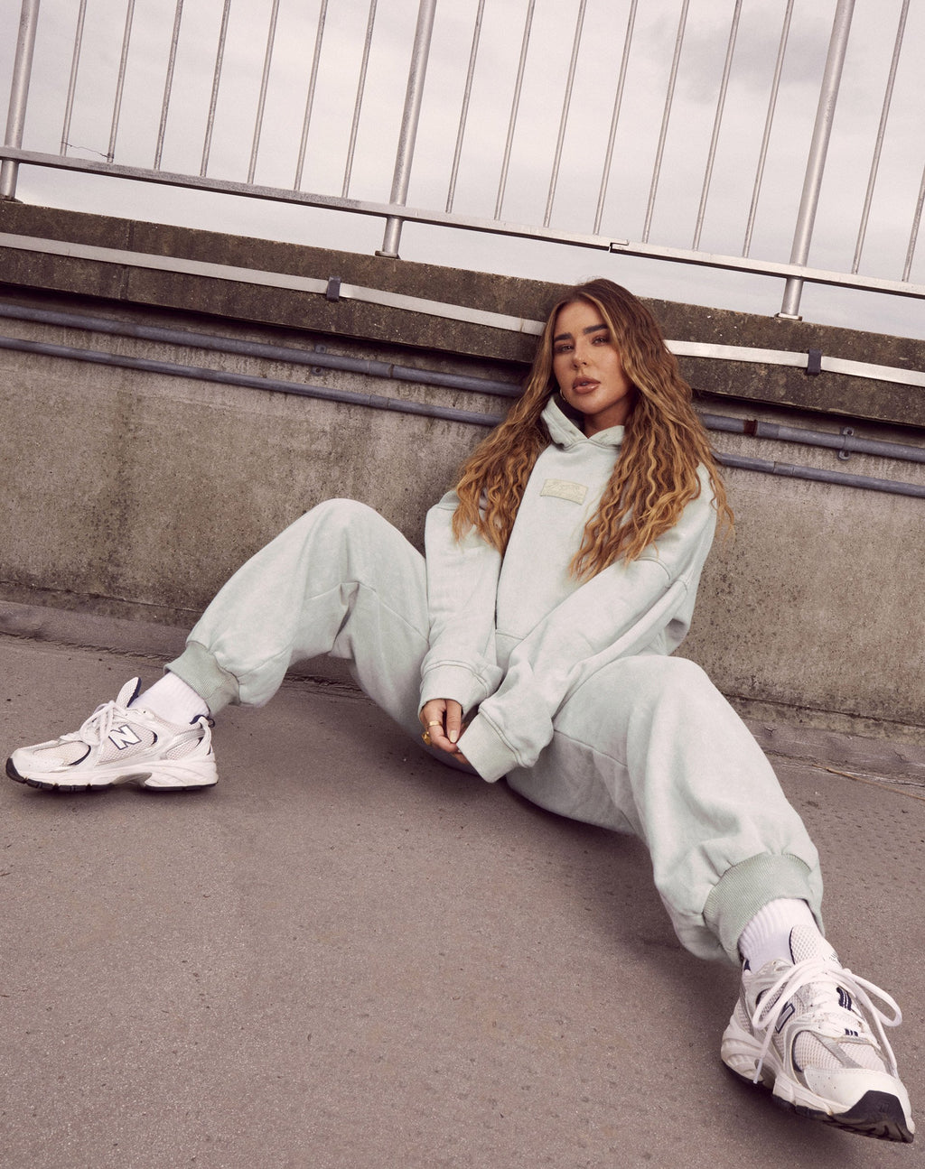 Oversized Hoody in Ecru Cherub L'Amour Label Embro