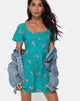Afbeelding van Peky Babydoll Jurk in Soi Rose Groen