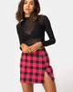 Afbeelding van Pelmet Rok in Winter Ruit Rood / Zwart