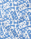 Liefde dambord blauw