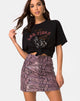 Afbeelding van Pelmo minirok in Snake Mauve