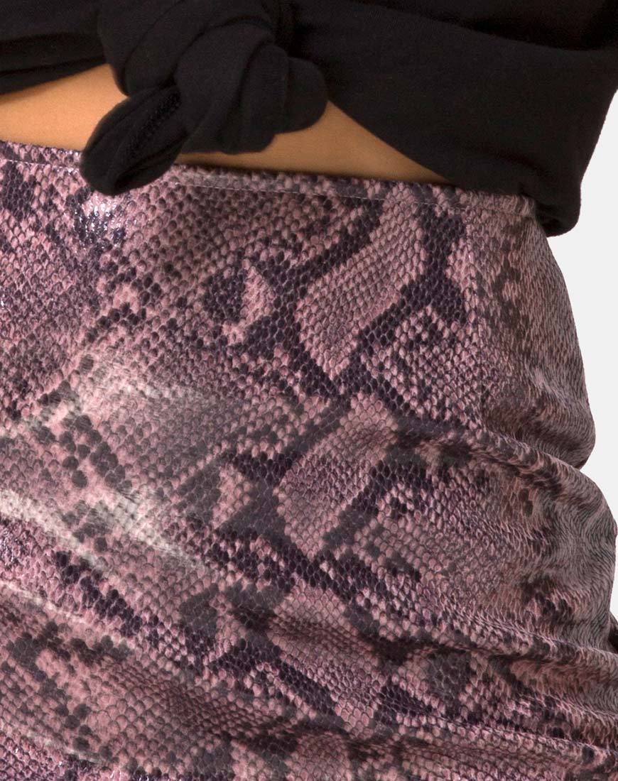 Afbeelding van Pelmo minirok in Snake Mauve