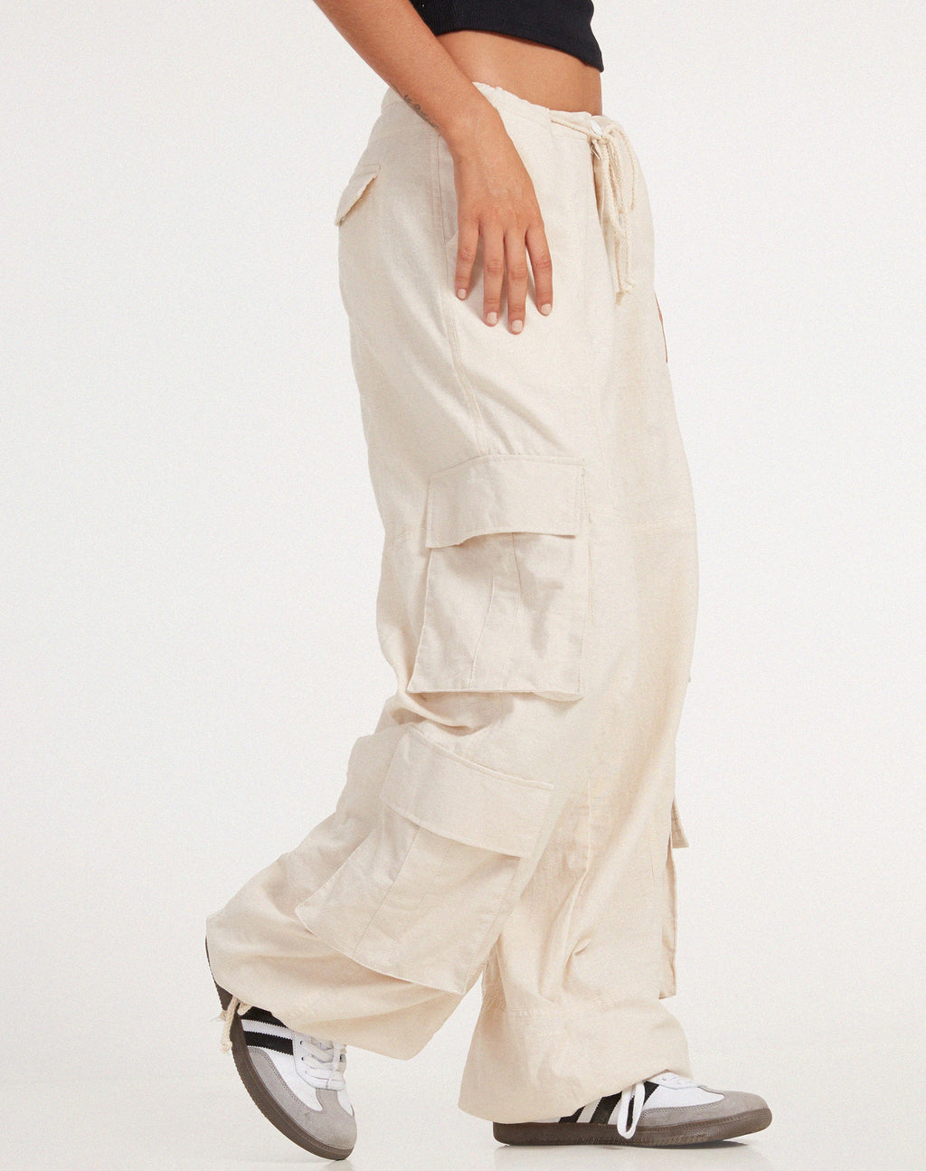 Philia Cargo Broek in Ecru